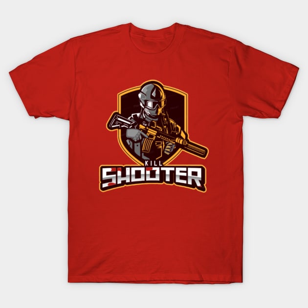 Battle ground shooter T-Shirt by Hyper_co